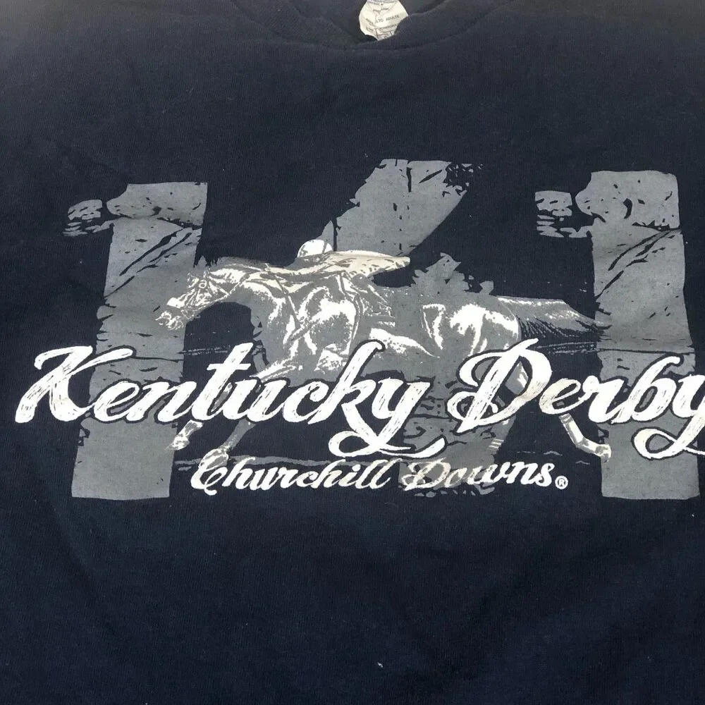 Kentucky Derby Churchill Downs T-Shirt Unisex Large Blue‎ Americana Athleisure - Picture 2 of 5